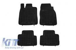 Rubber Floor Mat Black suitable for NISSAN Qashqai II J11 (2014-2017) - 201819