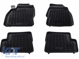 Rubber Floor Mat Black suitable for Opel Corsa D IV (2006-2014) Corsa E V (2014-2019) - 200504
