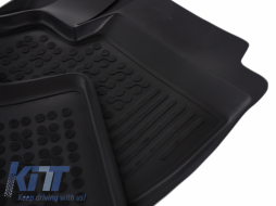 Rubber Floor Mat Black suitable for Opel Corsa D IV (2006-2014) Corsa E V (2014-2019)-image-6004740