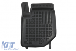 Rubber Floor Mat Black suitable for Opel Corsa F VI (2019-) Peugeot 208 II (2019-)-image-6069748