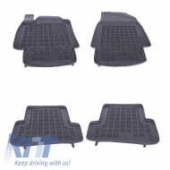 Rubber Floor Mat Black suitable for Renault Captur I (2013-2019) Clio III IV (2005-2019) Clio Grandtour III (2007-2019) - 201906