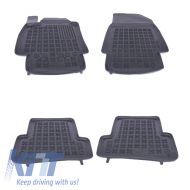 Rubber Floor Mat Black suitable for Renault Captur I (2013-2019) Clio III IV (2005-2019) Clio Grandtour III (2007-2019)-image-5999888