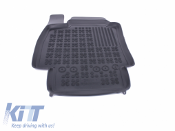 Rubber Floor Mat Black suitable for Renault Captur I (2013-2019) Clio III IV (2005-2019) Clio Grandtour III (2007-2019)-image-5999890