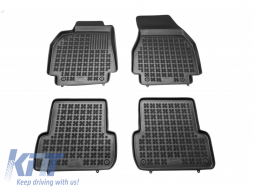 Rubber Floor mat Black suitable for RENAULT Megane II (2002-2009) - 201901