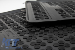 Rubber Floor Mat suitable for Isuzu D - MAX II (2011-up) Black-image-6048345