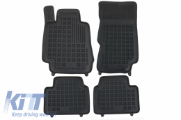 Rubber Floor Mats Black suitable for ALFA ROMEO GIULIA (952) 4x4 Q4 (2016-Up)