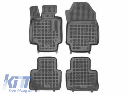 Rubber Floor mats Black Suitable for Toyota RAV4 V (2018-) - 201435