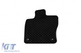 Rubber floor mats Gumarny Zubri suitable for Volkswagen Golf Sportsvan 2014-2020 with tunnel mat, 5-piece set, black color-image-6252017