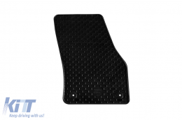 Rubber floor mats Gumarny Zubri suitable for Volkswagen Golf Sportsvan 2014-2020 with tunnel mat, 5-piece set, black color-image-6252018