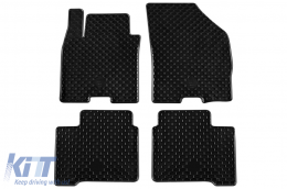Rubber floor mats Gumarny Zubri suitable for Suzuki Swift, Swift Hybrid after 2017, 4-piece set, black color - ABFMS6024397