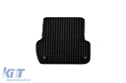 Rubber mats Gumarny Zubri suitable for Audi A4 sedan, wagon, convertible 2005-2008, Seat Exeo after 2009, 4-piece set, black color-image-6251223