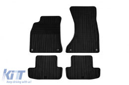 Rubber mats Gumarny Zubri suitable for Audi A5 coupe 2007-2016, 4-piece set, black color - ABFMA6024139