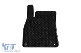 Rubber mats Gumarny Zubri suitable for Audi A6 sedan, wagon, Hybrid after 2018, A7 Sportback after 2018, 4-piece set, black color-image-6231934