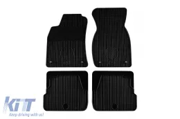Rubber mats Gumarny Zubri suitable for Audi A6 sedan, wagon 1997-2003, 4-piece set, black color-image-6251104