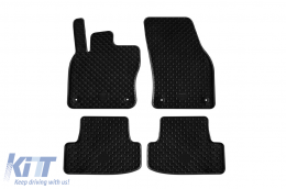 Rubber mats Gumarny Zubri suitable for Audi Q2 after 2017, 4-piece set, black color - ABFMA6024337