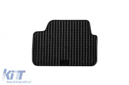 Rubber mats Gumarny Zubri suitable for BMW 1 Series E87 2004-2013, X1 E84 2009-2015, 4-piece set, black color-image-6251508