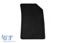 Rubber mats Gumarny Zubri suitable for Citroen C3, C5 2005-2008, 4-piece set, black color-image-6251392