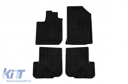image-5-Rubber mats Gumarny Zubri suitable for Dacia Dokker, Lodgy, Logan, Sandero after 2012, 4-piece set, black color