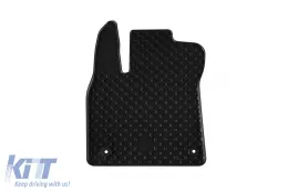Rubber mats Gumarny Zubri suitable for Dacia Sandero, Sandero Stepway after 2020, 4-piece set, black color-image-6254680