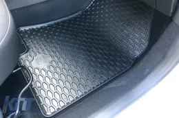 Rubber mats Gumarny Zubri suitable for Dacia Sandero, Sandero Stepway after 2020, 4-piece set, black color-image-6254685
