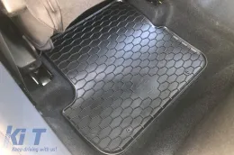 Rubber mats Gumarny Zubri suitable for Dacia Sandero, Sandero Stepway after 2020, 4-piece set, black color-image-6254686