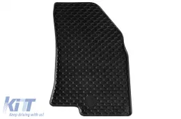 Rubber mats Gumarny Zubri suitable for Dacia Logan after 2021, 4-piece set, black color-image-6254717