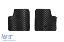 Rubber mats Gumarny Zubri suitable for Dacia Spring after 2021, 4-piece set, black color-image-6254799