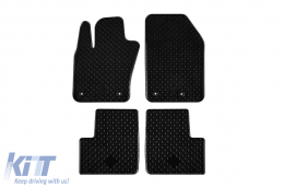 Rubber mats Gumarny Zubri suitable for Fiat 500X, 500X Cross after 2014, 4-piece set, black color - ABFMF6024657