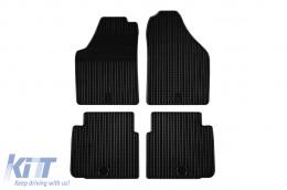 Rubber mats Gumarny Zubri suitable for Fiat Idea 2003-2012, 4-piece set, black color - ABFMF6024172