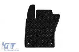Rubber mats Gumarny Zubri suitable for Fiat Tipo sedan after 2016, 4-piece set, black color-image-6254395
