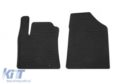 Rubber mats Gumarny Zubri suitable for Hyundai Kona Electric after 2023, 4-piece set, black color-image-6232170