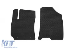 Rubber mats Gumarny Zubri suitable for Hyundai Kona, Kona MHEV after 2023, 4-piece set, black color-image-6232183
