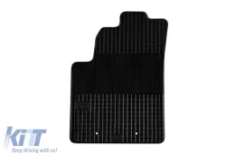 Rubber mats Gumarny Zubri suitable for Hyundai i10 2008-2013, 4-piece set, black color-image-6251654