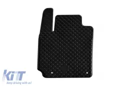 Rubber mats Gumarny Zubri suitable for Hyundai Kona, Kona HeV 2018-2023, 4-piece set, black color-image-6252225