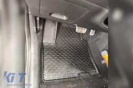 Rubber mats Gumarny Zubri suitable for Hyundai Kona Electric 2019-2023, 4-piece set, black color-image-6252450