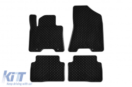 Rubber mats Gumarny Zubri suitable for Hyundai Tucson 2015-2020, Kia Sportage after 2016, 4-piece set, black color - ABFMH6024656