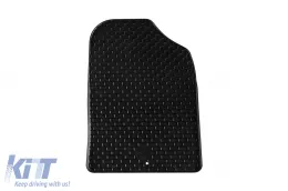 Rubber mats Gumarny Zubri suitable for Hyundai i30 hatchback, wagon, Fastback, Hybrid, MHeV, Ioniq after 2017, Kia Ceed, Proceed, Xceed, Hybrid, MHeV after 2019, 4-piece set, black color-image-6254452