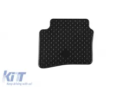 Rubber mats Gumarny Zubri suitable for Hyundai i20 after 2020, Bayon after 2021, 4-piece set, black color-image-6254670