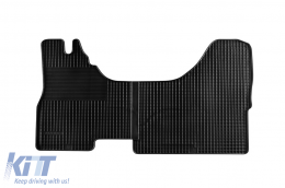 Rubber mats Gumarny Zubri suitable for Iveco Daily 2000-2014, 2-piece set, black color - ABFMI6019501