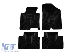 Rubber mats Gumarny Zubri suitable for Kia Ceed 2012-2018, 4-piece set, black color - ABFMK6024260