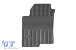 Rubber mats Gumarny Zubri suitable for Kia Cerato 2004-2009, 4-piece set, grey color-image-6251464