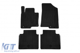 Rubber mats Gumarny Zubri suitable for Kia Optima sedan, wagon after 2015, 4-piece set, black color - ABFMK6024328