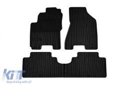 Rubber mats Gumarny Zubri suitable for Kia Sportage 2005-2010, 4-piece set, black color - ABFMK6019513