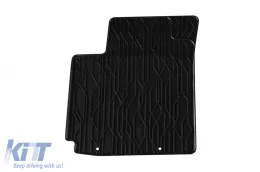 Rubber mats Gumarny Zubri suitable for Kia Picanto 2010-2016, 4-piece set, black color-image-6251846