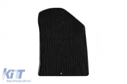 Rubber mats Gumarny Zubri suitable for Kia Picanto 2010-2016, 4-piece set, black color-image-6251847