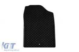 Rubber mats Gumarny Zubri suitable for Kia Picanto after 2017, 4-piece set, black color-image-6252199
