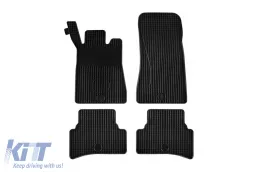 image-7-Rubber mats Gumarny Zubri suitable for Mercedes C class W203 sedan, wagon 2000-2007, 4-piece set, black color