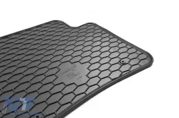 Rubber mats Gumarny Zubri suitable for Mercedes E class W214 sedan, S214 wagon after 2023, suitable for petrol, diesel and Hybrid, 4-piece set, black color-image-6231993