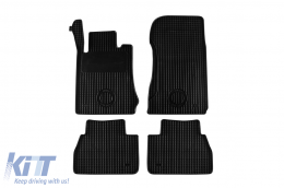 Rubber mats Gumarny Zubri suitable for Mercedes E class W211 sedan, wagon and version 4matic 2002-2008, 4-piece set, black color - ABFMM6024147
