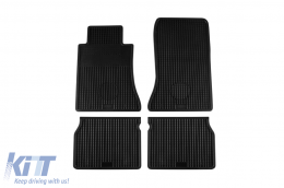 Rubber mats Gumarny Zubri suitable for Mercedes E class W124 1984-1996, 4-piece set, black color - ABFMM6024438